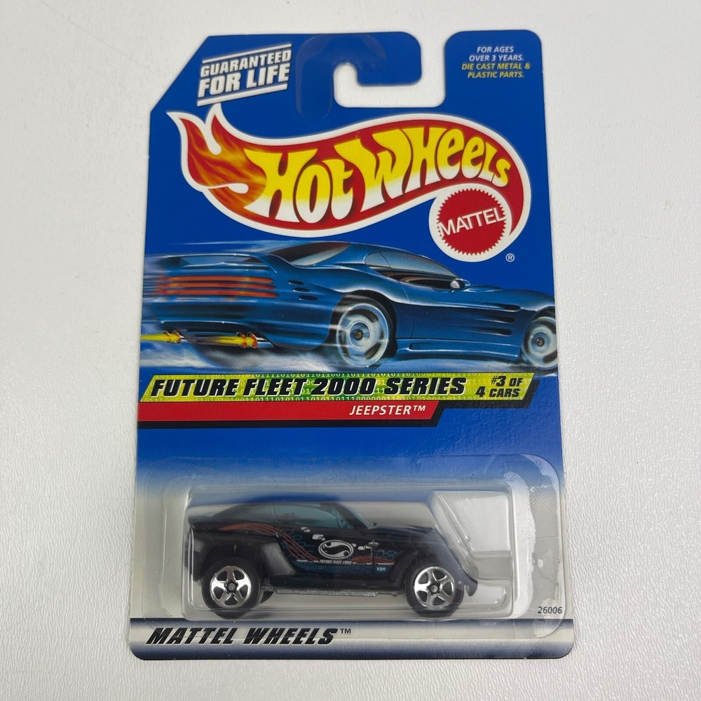Hot Wheels Jeep Jeepster Black Graphics Future Fleet 2000 Diecast 003 - Picture 3 of 6